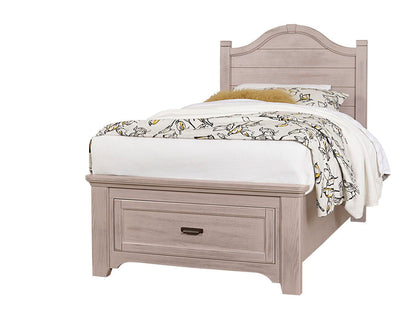 Bungalow - Arched Headboard - Dover Gray Two Tone
