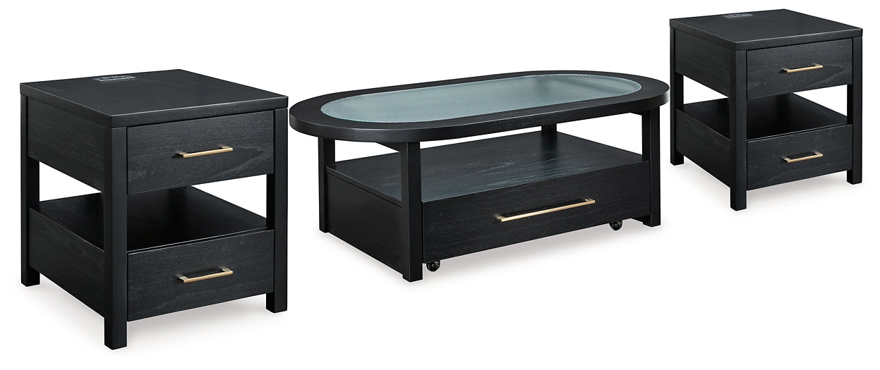 Winbardi Coffee Table with 2 End Tables