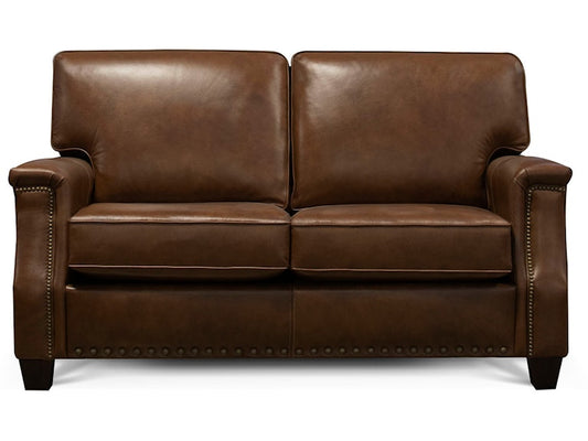 5306LNR Salem Leather Loveseat with Nails