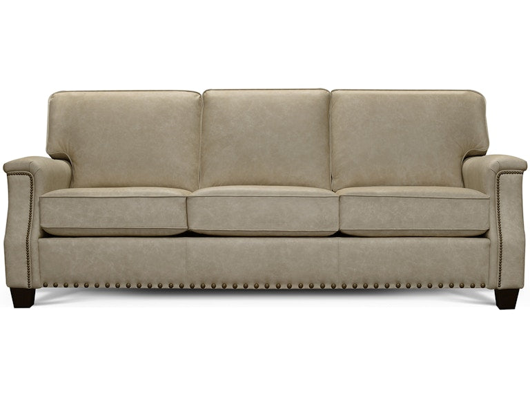 5305LNR Salem Leather Sofa with Nails