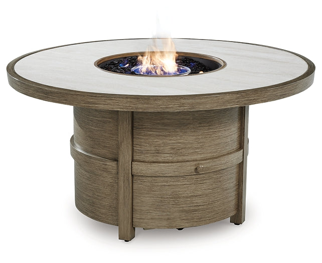 Rainier Ranch Round Fire Pit Table