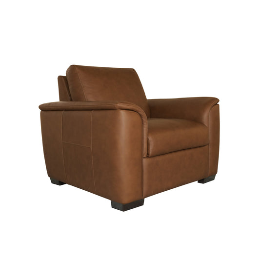 Henry Caramel Leather Chair