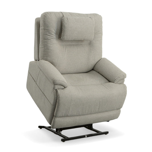 Zecliner Model 2 Dove Fabric Power Lift Sleep Chair