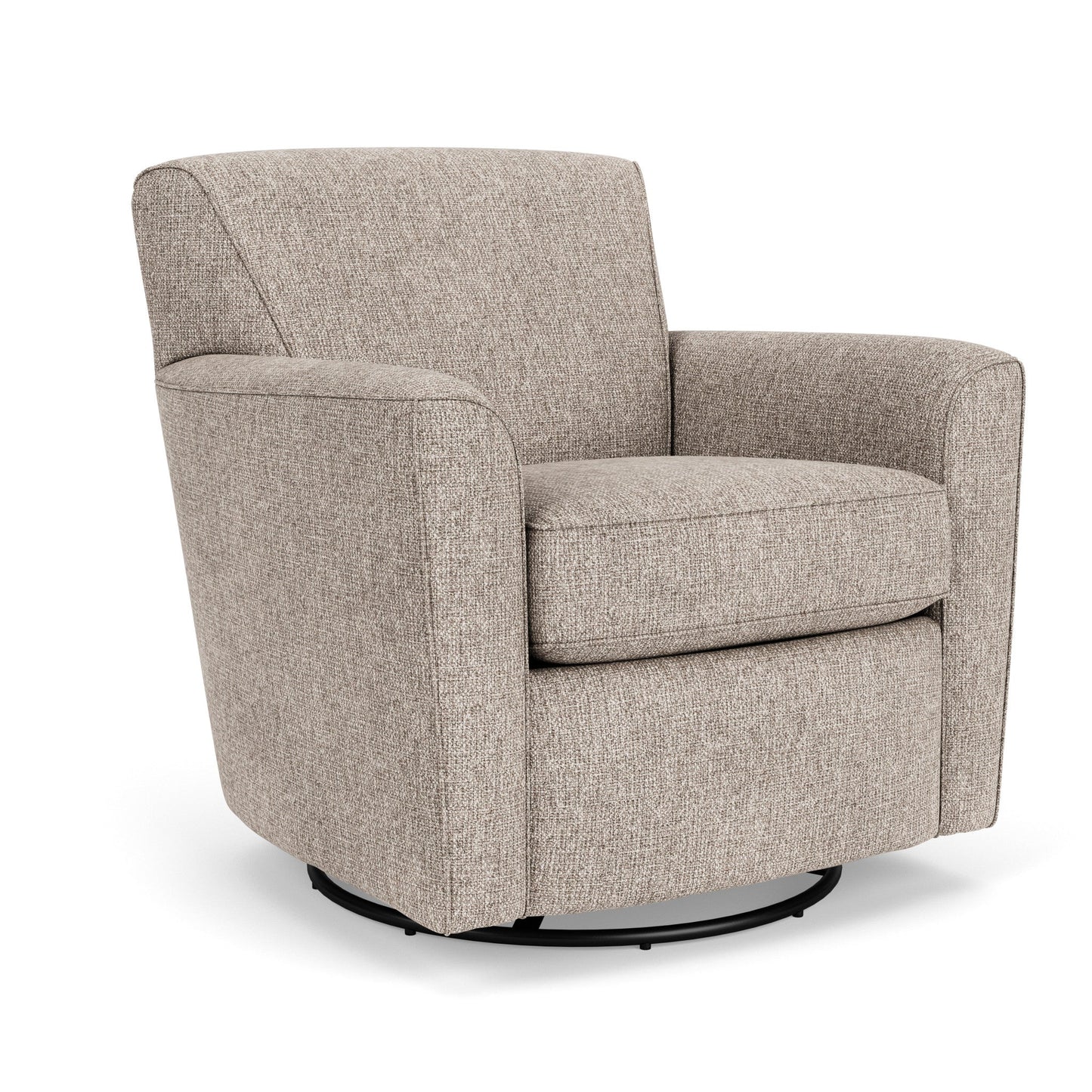 Kingman Overcast Fabric Swivel Chair