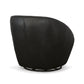 Wade Ebony Leather Swivel Chair