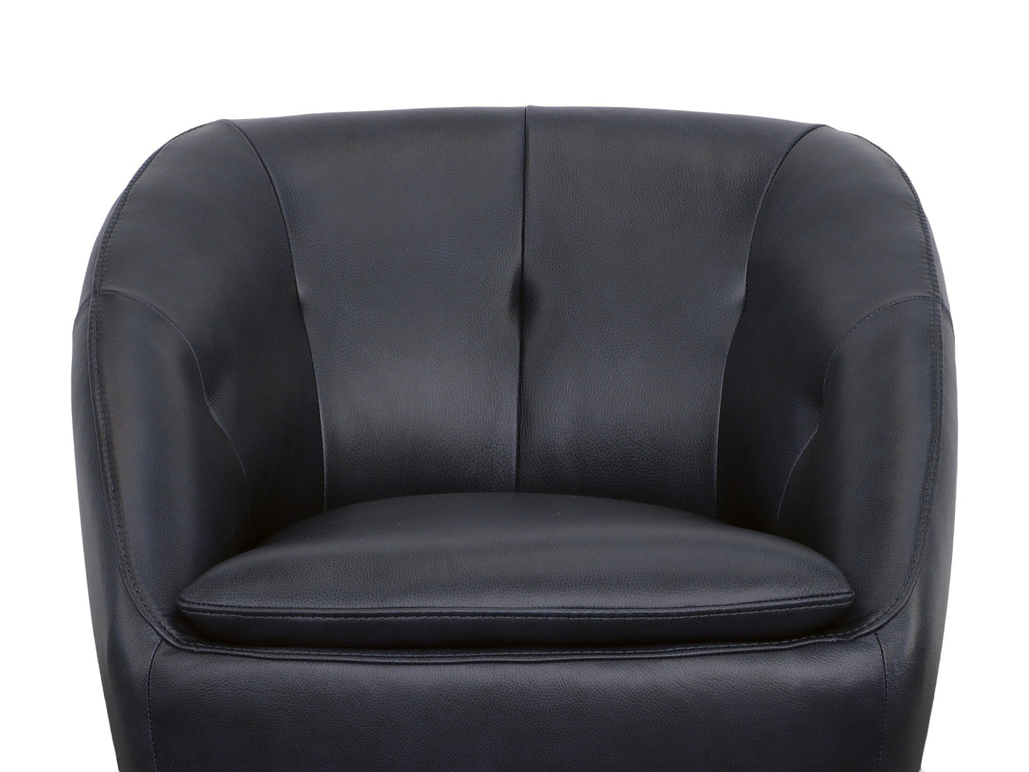 Wade Midnight Leather Swivel Chair