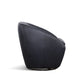 Wade Midnight Leather Swivel Chair