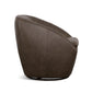 Wade Milk Chocolate Leather Swivel Chair