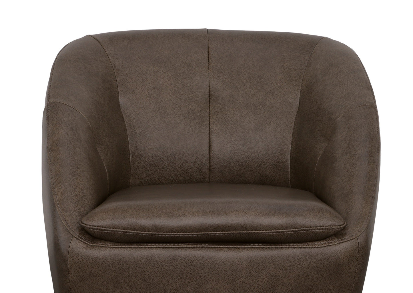 Wade Milk Chocolate Leather Swivel Chair