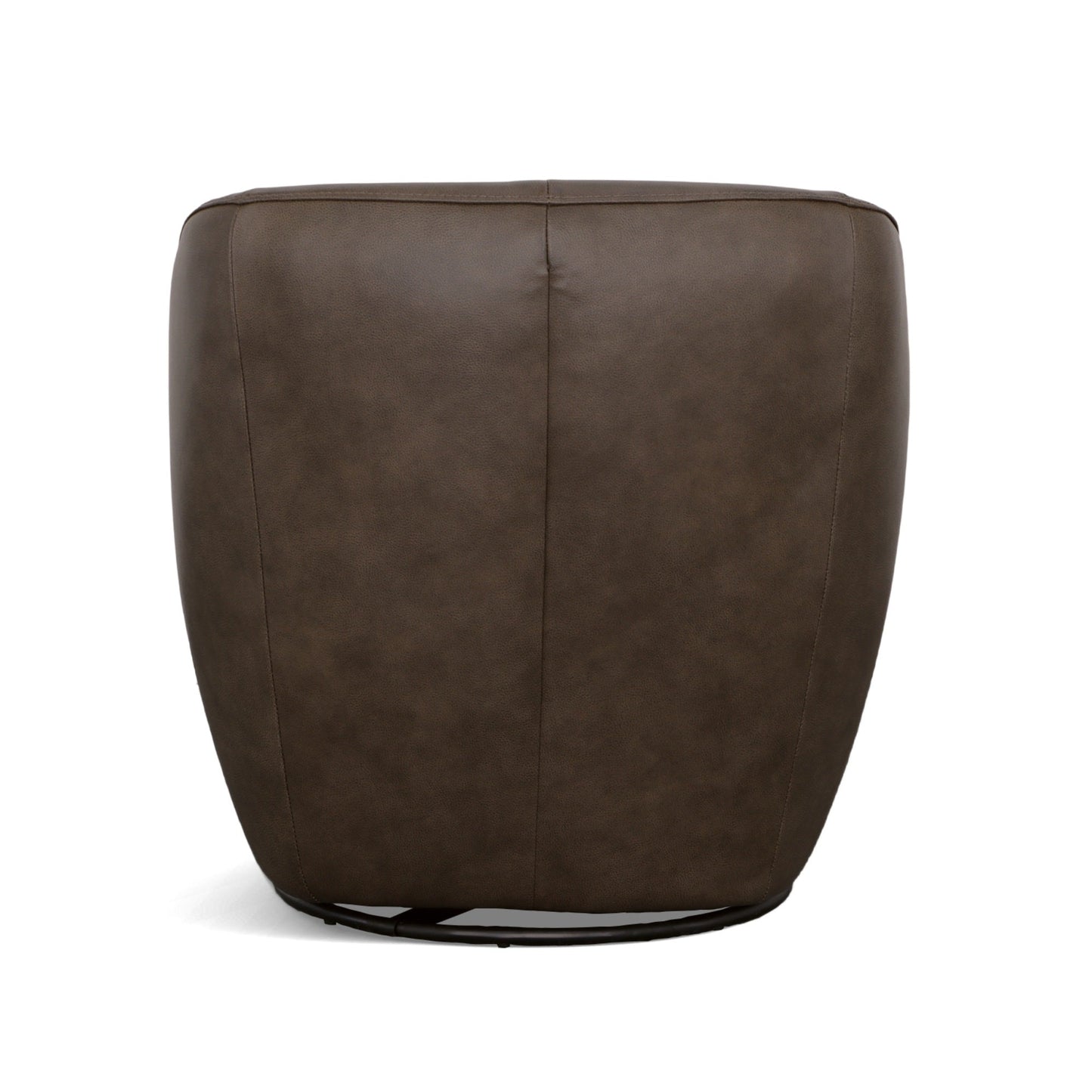 Wade Milk Chocolate Leather Swivel Chair