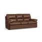 David Pecan Leather Sofa