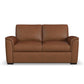 Henry Caramel Leather Loveseat