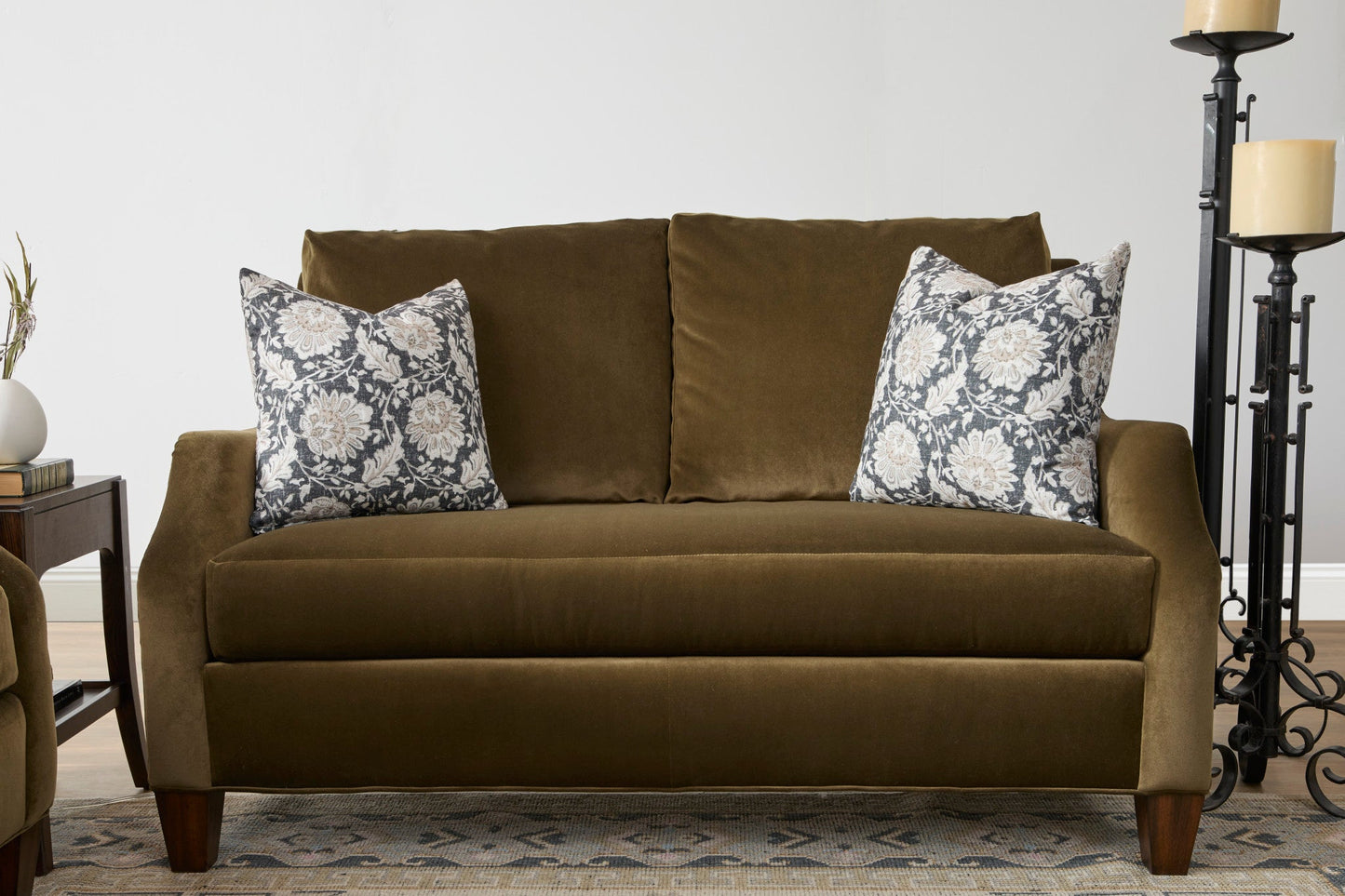 Gianna Fabric Bench Loveseat