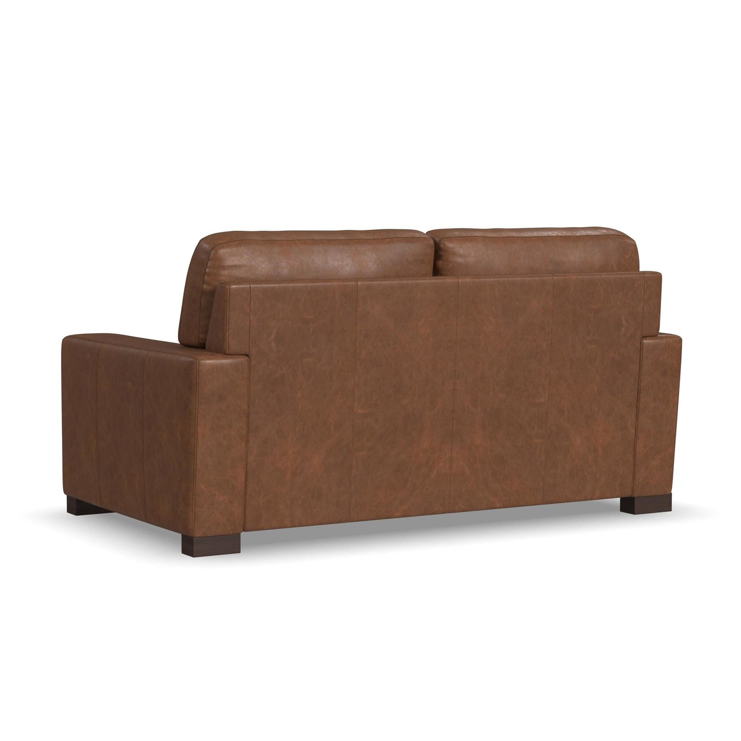 Endurance Chestnut Leather Loveseat