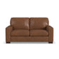 Endurance Chestnut Leather Loveseat