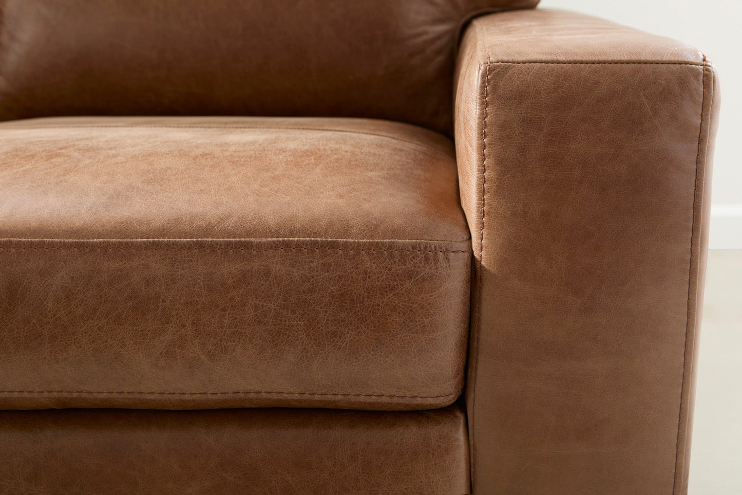 Endurance Chestnut Leather Sofa