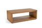 Waterfall Rectangular Coffee Table with Casters