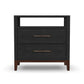 Waterfall Black Nightstand