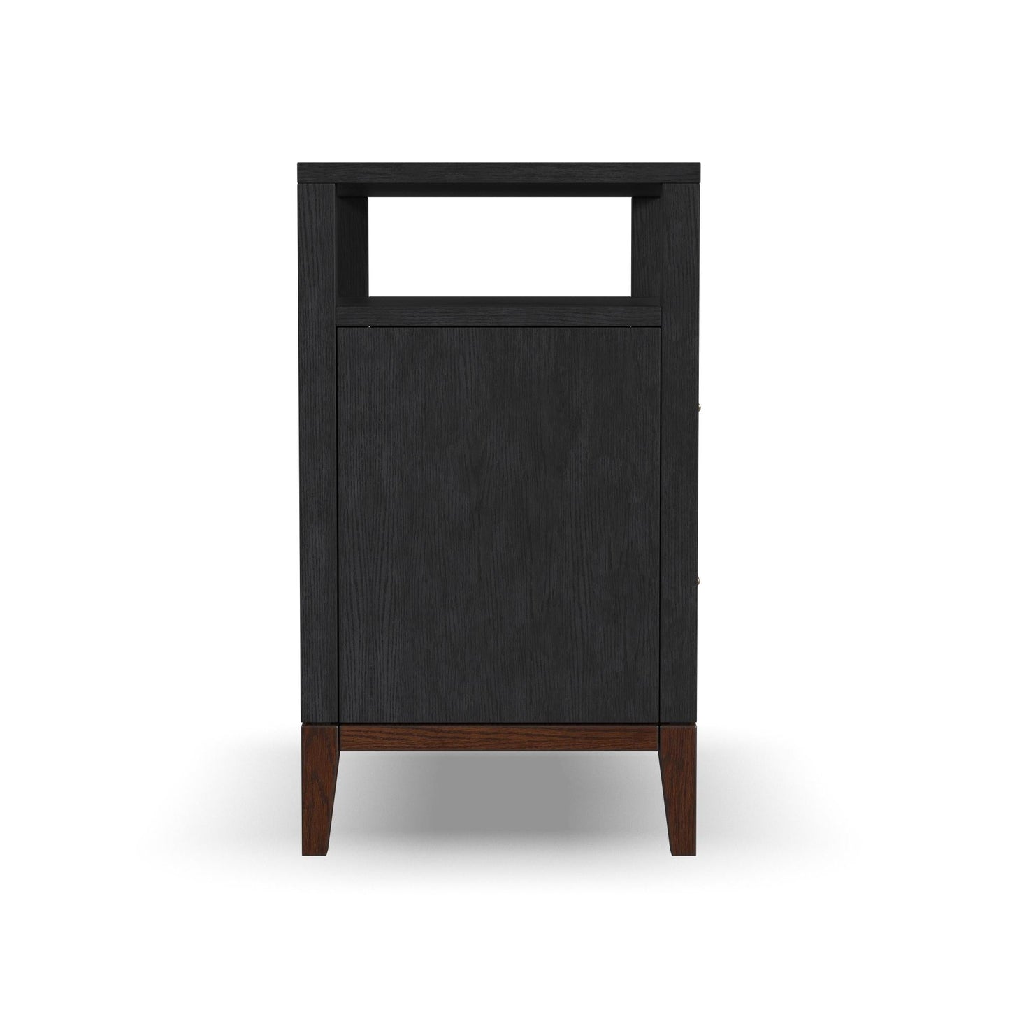 Waterfall Black Nightstand