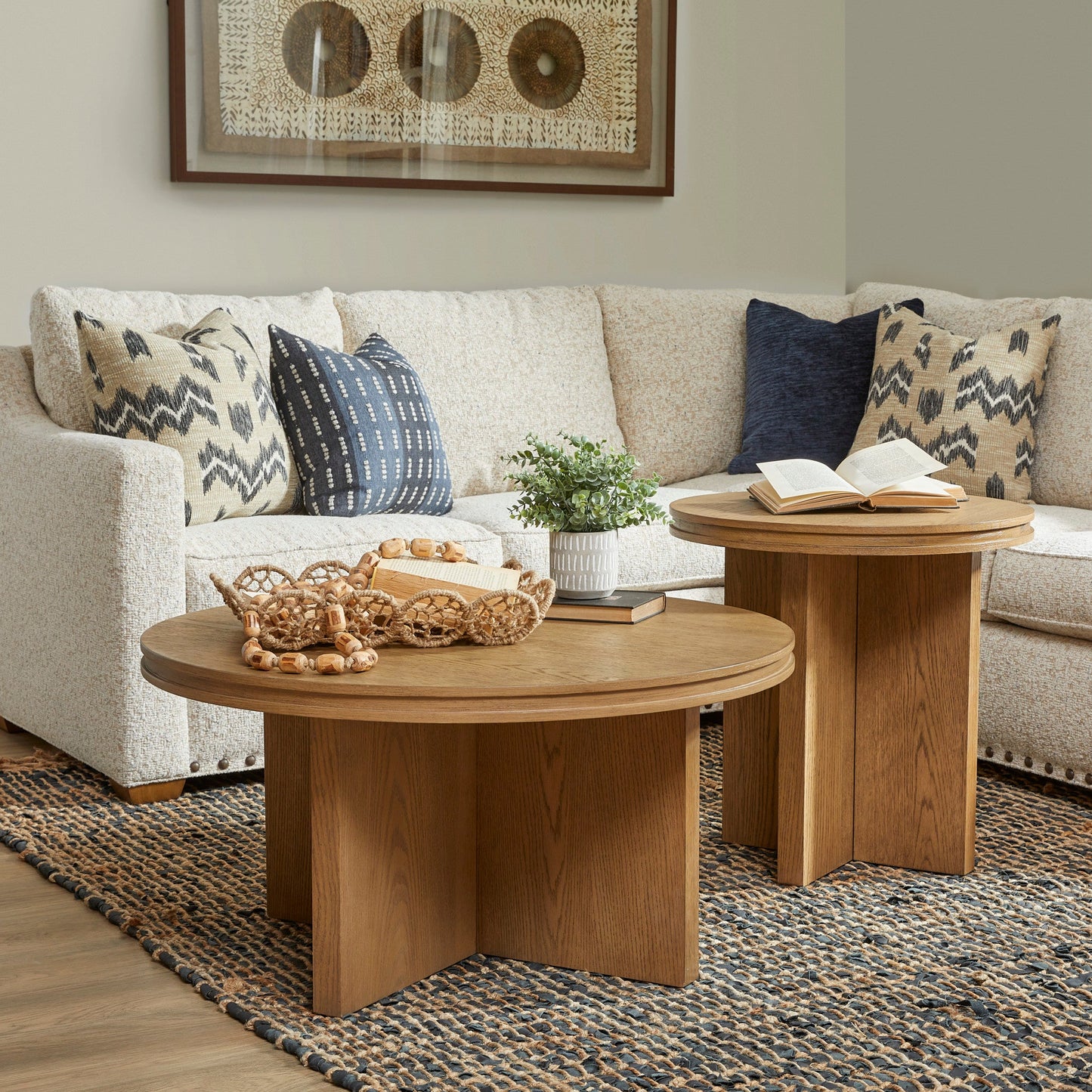 Waterfall Round Coffee Table