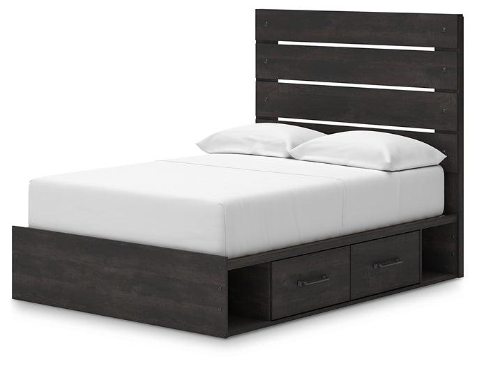 Hollivern Full Panel Bed with Storage