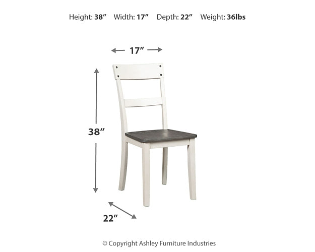 Nelling Dining Room Side Chair (2/CN)