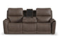 Carter Power Reclining Sofa with Console and Power Headrests and Lumbar