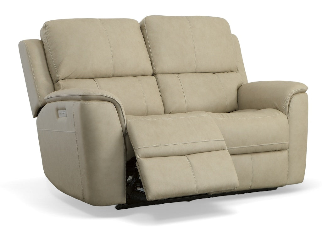 Henry Power Reclining Loveseat with Power Headrests and Lumbar